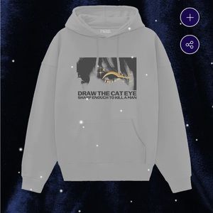 Taylor swift  grat hoodie draw the cat eye midnights